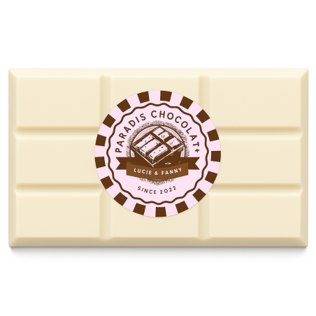 Tablette de chocolat blanc