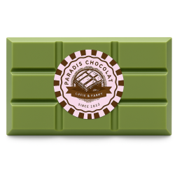 Tablette de chocolat à la pistache