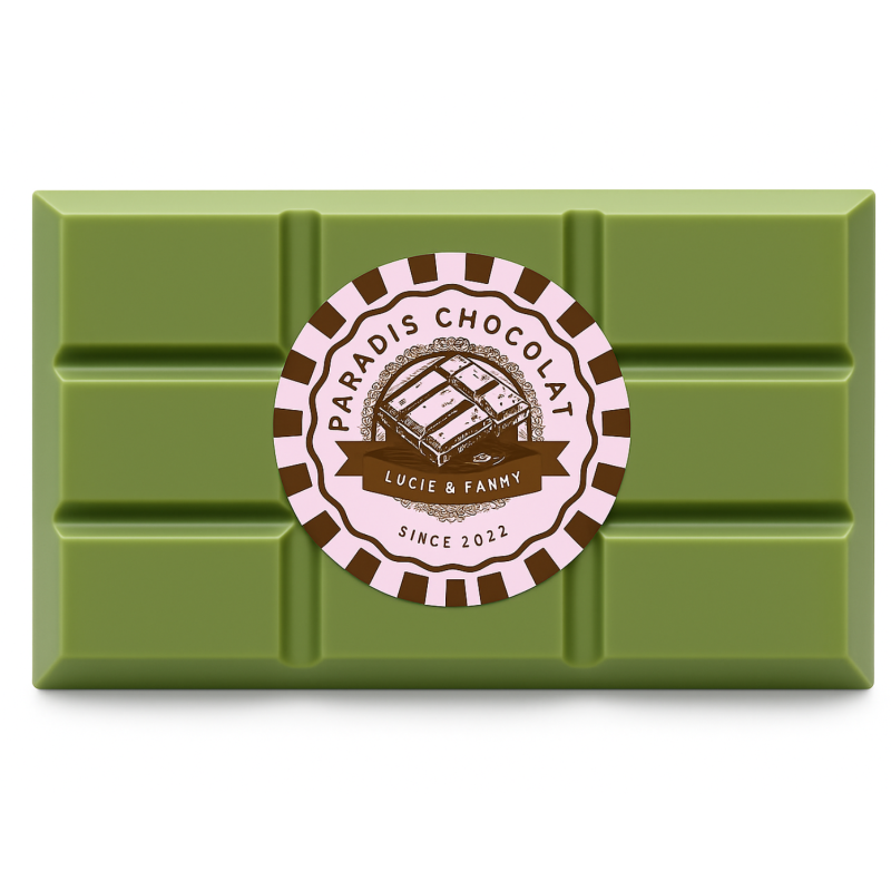 Tablette de chocolat à la pistache